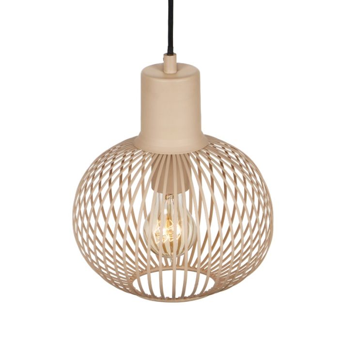 Beige hanglamp industrieel, Gjalt