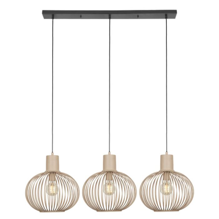 Beige hanglamp industrieel, Gjalt