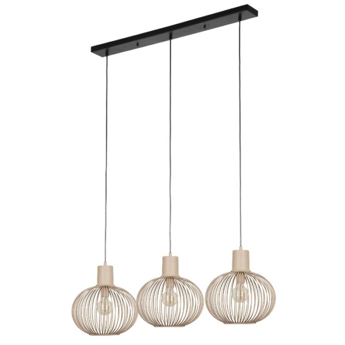 Beige hanglamp industrieel, Gjalt