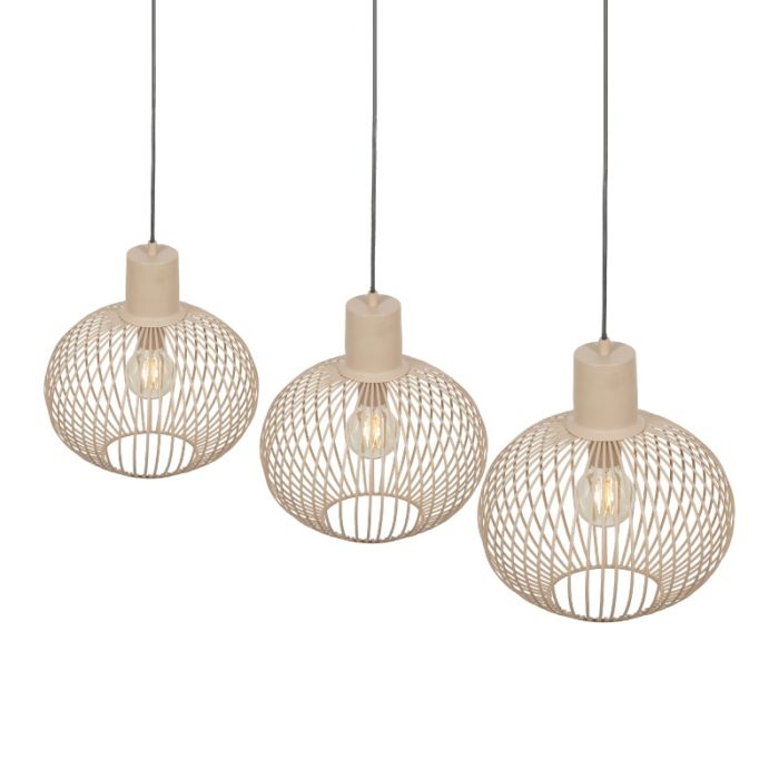 Beige hanglamp industrieel, Gjalt