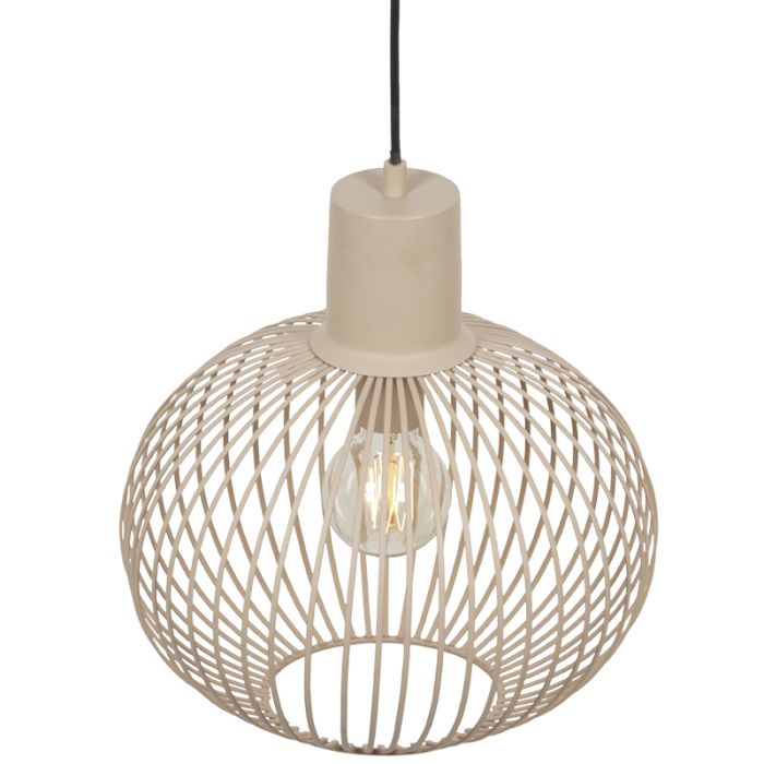 Beige hanglamp industrieel, Gjalt