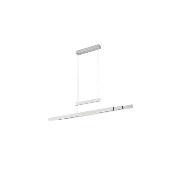 Nikkelen eettafel hanglamp modern, Jessey, 42W, warm tot koud wit verstelbare LED, met touchdimmer