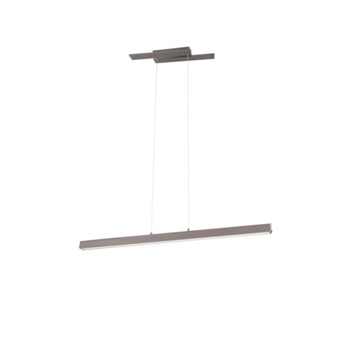 Moderne hanglamp Thyra, nikkel, 44w geintegreerd LED
