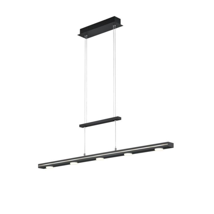 Zwarte hanglamp modern, Awa, 3,5W, warm tot koud wit verstelbare LED