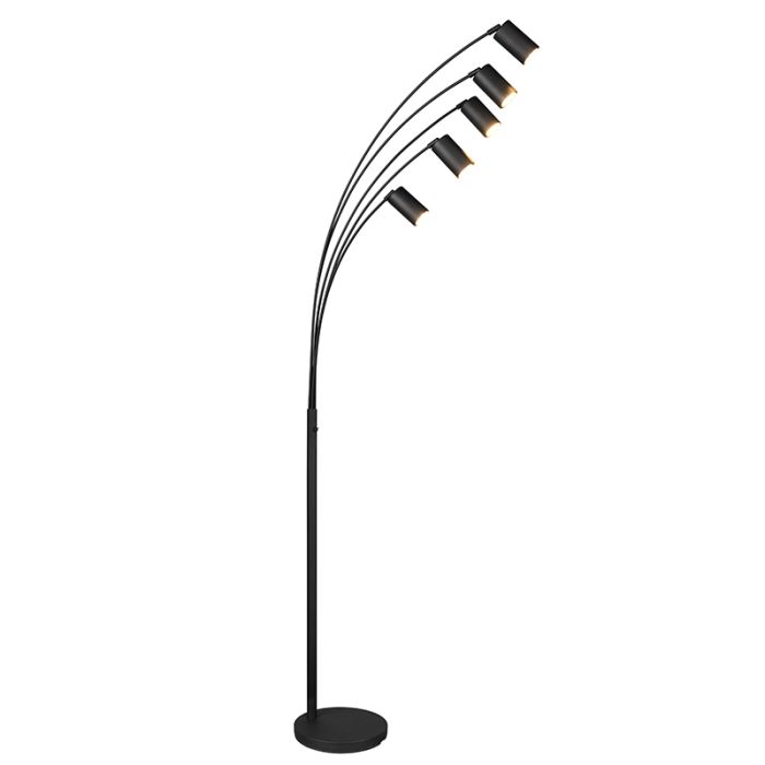 Zwarte vloerlamp modern, Kaso