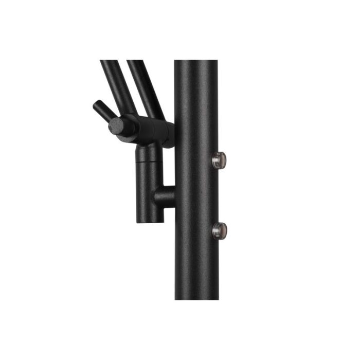 Zwarte staande leeslamp modern, Yazid, 32W, in lichtkleur verstelbare LED, met touchdimmer