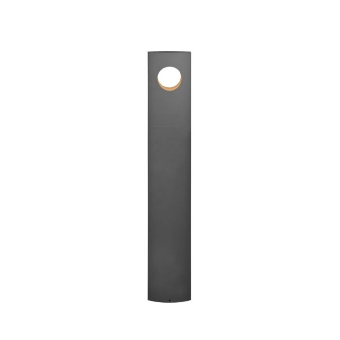 Moderne staande buitenlamp Suleika, Antraciet, Incl. warm wit LED