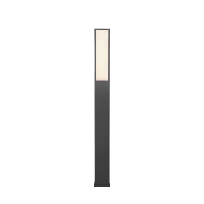 Moderne staande buitenlamp Tessy, antraciet, met warm wit LED licht