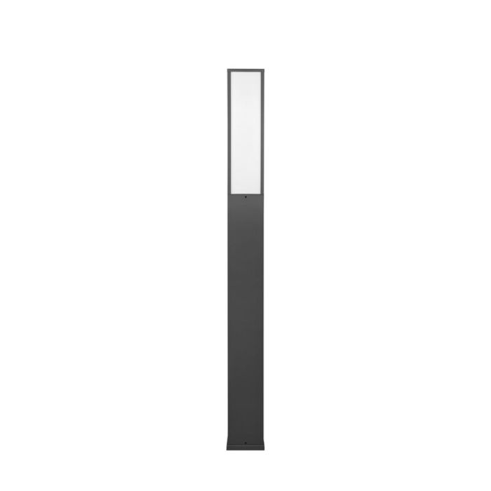 Moderne staande buitenlamp Tessy, antraciet, met warm wit LED licht