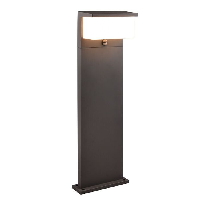 Antraciete staande buitenlamp met bewegingssensor modern, Slimane, 13W, 3000K LED, IP54