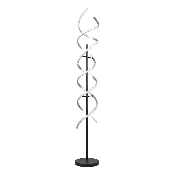 Chromen vloerlamp design, Sylvian, 32W, warm tot koud wit verstelbare LED, met touchdimmer