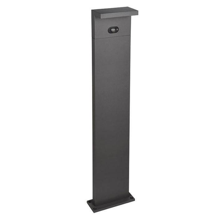 Antraciete staande buitenlamp op zonne-energie modern, Nesrin, 5W, white switch LED, IP65
