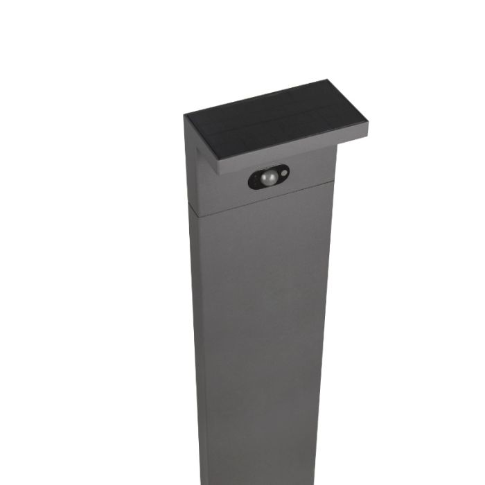 Antraciete staande buitenlamp op zonne-energie modern, Nesrin, 5W, white switch LED, IP65