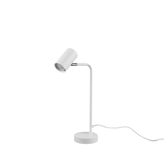 Witte tafellamp modern, Kaso, met schakelaar
