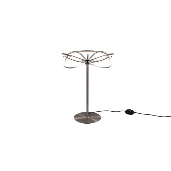 Moderne tafellamp Remy, nikkel, 20w geintegreerd LED