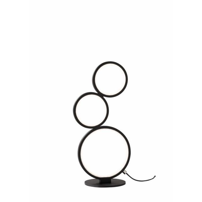 Zwarte tafellamp Robon, metaal, modern, 17 watt