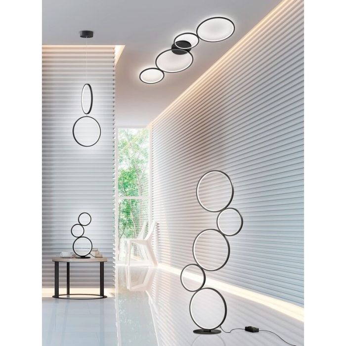 Zwarte tafellamp Robon, metaal, modern, 17 watt