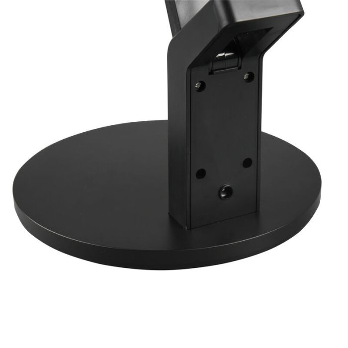 Zwarte bureaulamp modern, Lindi, 5W, warm tot koud wit verstelbare LED, met touchdimmer