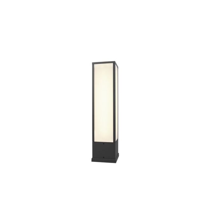 Moderne staande buitenlamp Tessy, antraciet, met warm wit LED licht