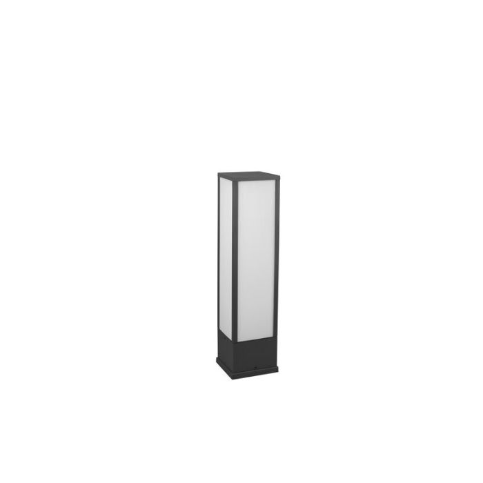Moderne staande buitenlamp Tessy, antraciet, met warm wit LED licht