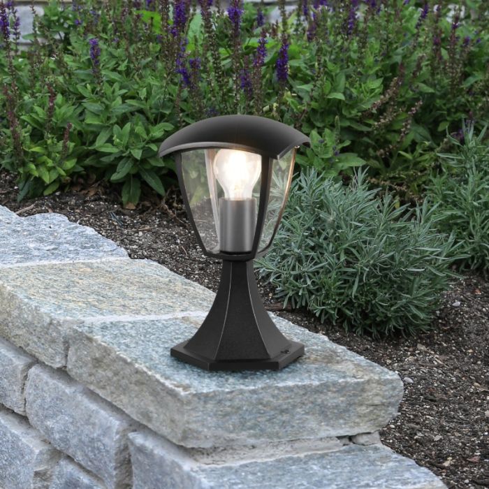 Zwarte buitenlamp modern, Samatar, IP44