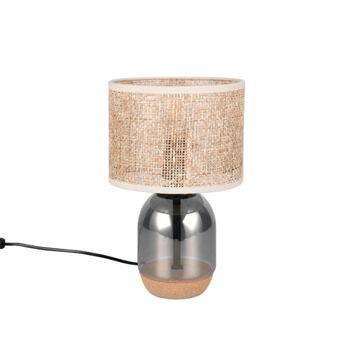 Chromen tafellamp rookglas, Madui