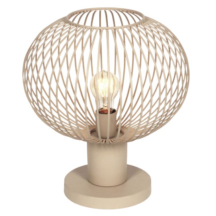 Beige tafellamp industrieel, Gjalt