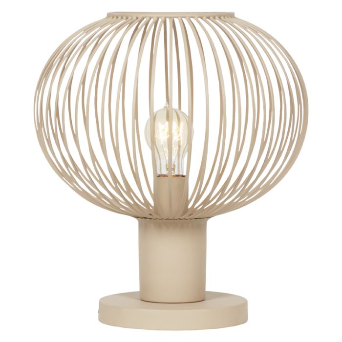 Beige tafellamp industrieel, Gjalt