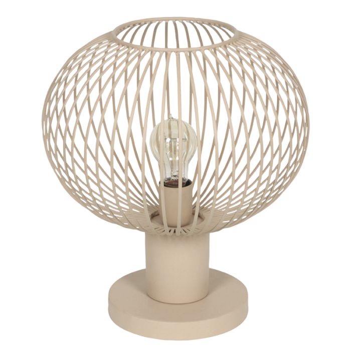 Beige tafellamp industrieel, Gjalt
