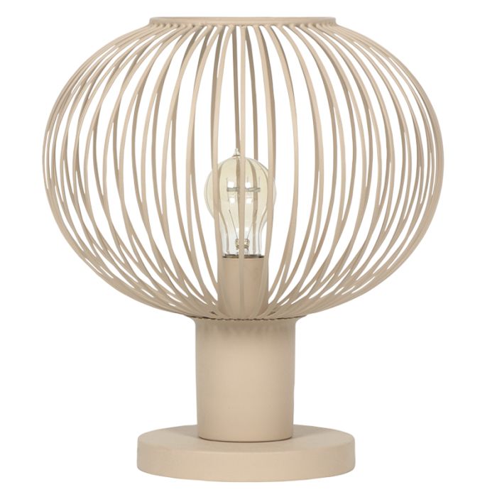 Beige tafellamp industrieel, Gjalt