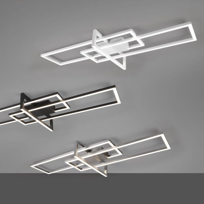 Moderne plafondlamp Hatun, wit, incl. LED, wit licht