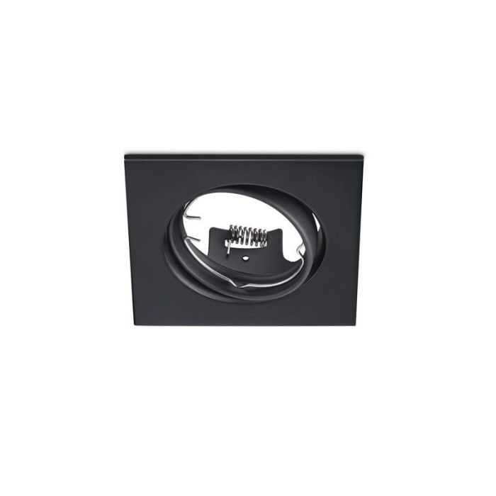 Zwarte inbouwspot Isabis, metaal, modern