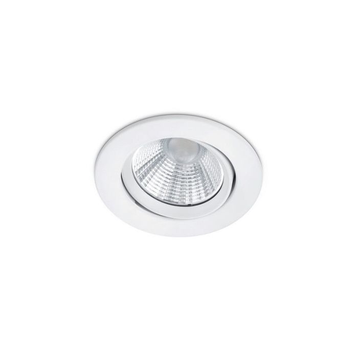 Witte badkamer inbouwspot Imani, metaal, IP23, 5 watt