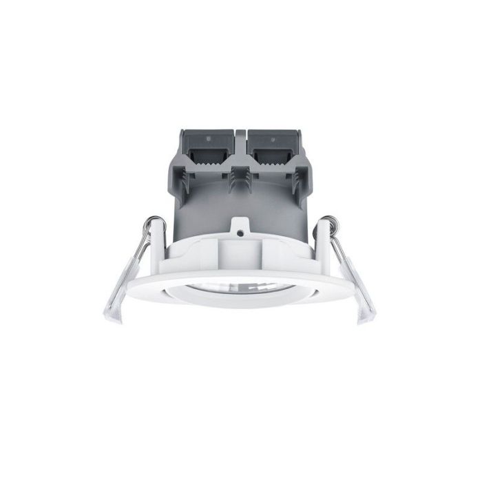 Witte badkamer inbouwspot Imani, metaal, IP23, 5 watt