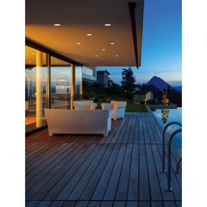 Chrome badkamer inbouwspot Iman, metaal, IP65, 5 watt