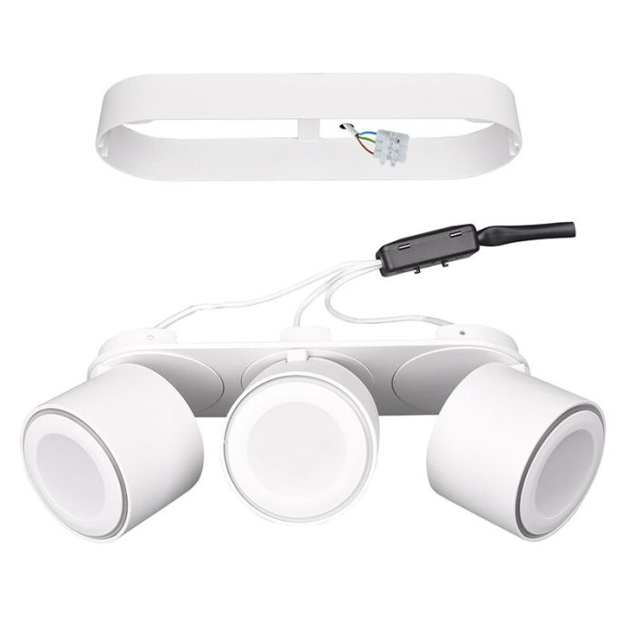 Moderne plafonniere Jorno, wit, 3,5w geintegreerd LED