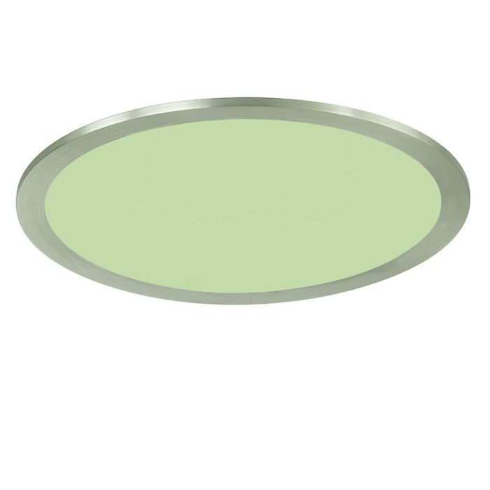Nikkelen plafonniere Jamilia, metaal, modern, 15 watt