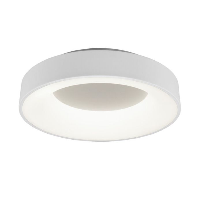 Moderne Plafonniere Jered, Wit, 45 cm, geintegreerd LED