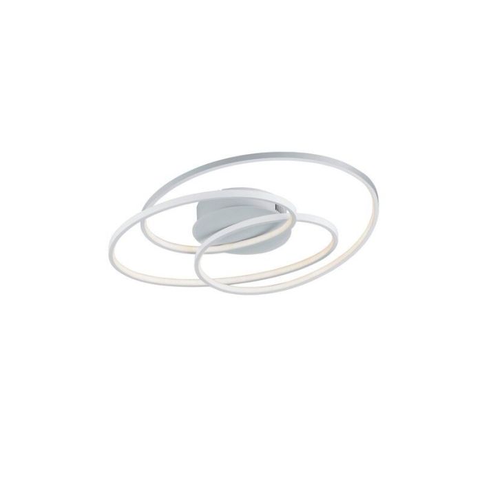 Witte plafonniere Sabra, metaal, modern, 38 watt