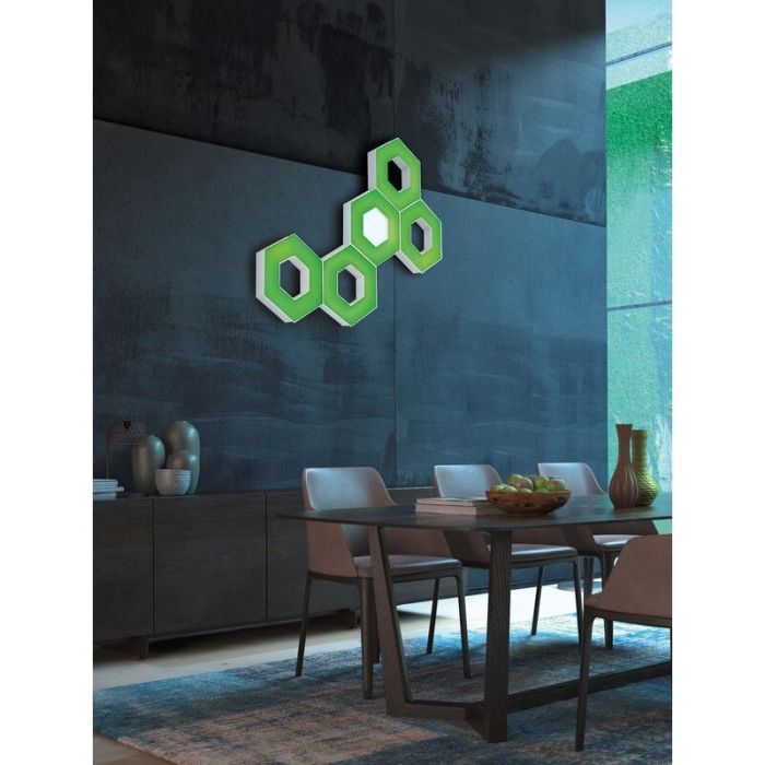 Witte plafonniere Kojo, kunststof, modern, 8 watt