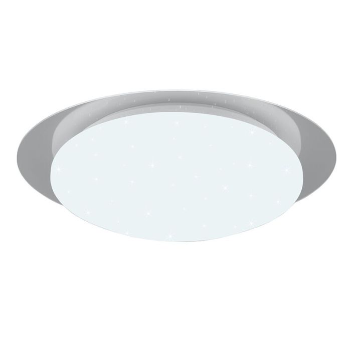Moderne badkamer plafondlamp Marlena, wit, kunststof, geïntegreerde LED