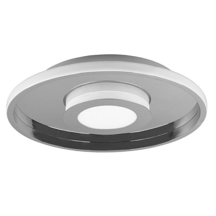 Moderne badkamer plafondlamp Kayla, chroom, metaal, geïntegreerde LED