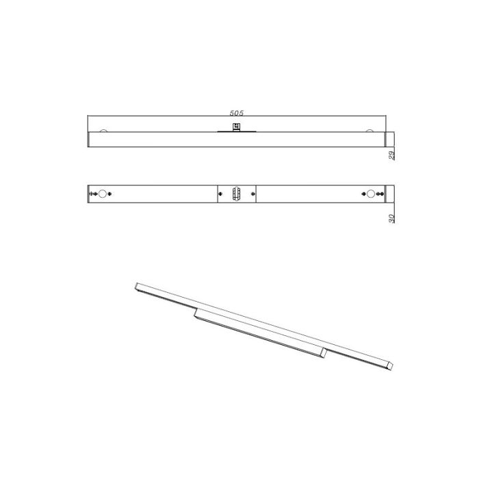 Witte klemlamp Chloe voor 2 fase railverlichting