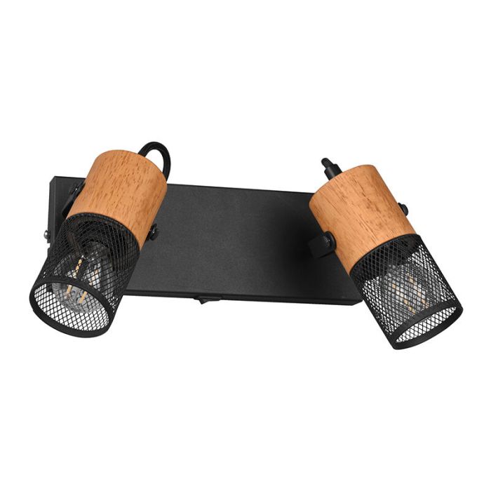 Vintage wandspot Jessica, zwart