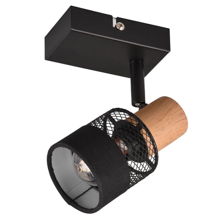 Zwarte wandspot retro, Solmaz