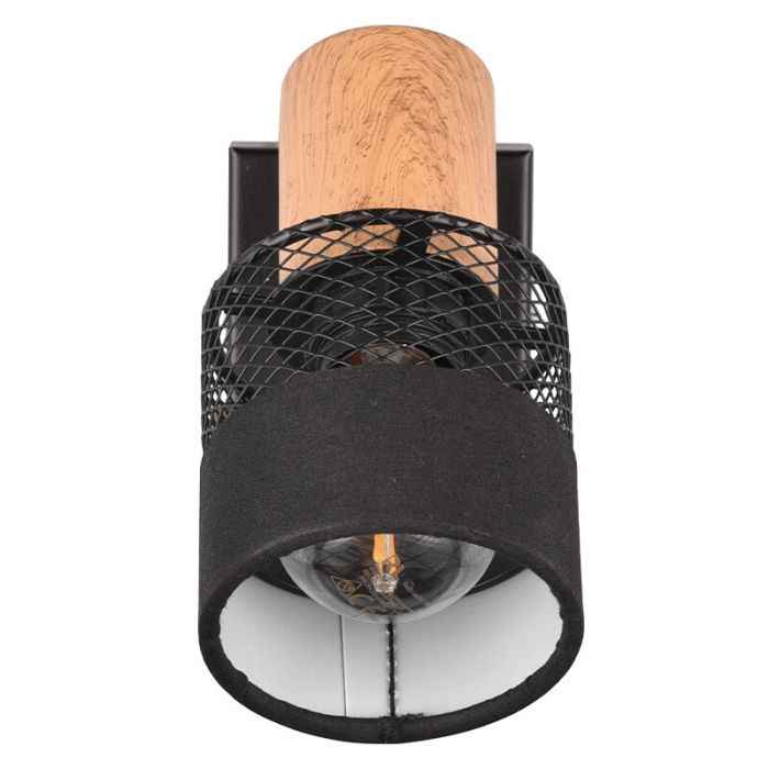 Zwarte wandspot retro, Solmaz