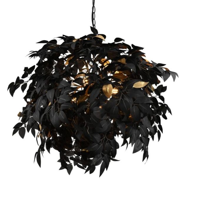 Zwarte hanglamp retro, Urwa