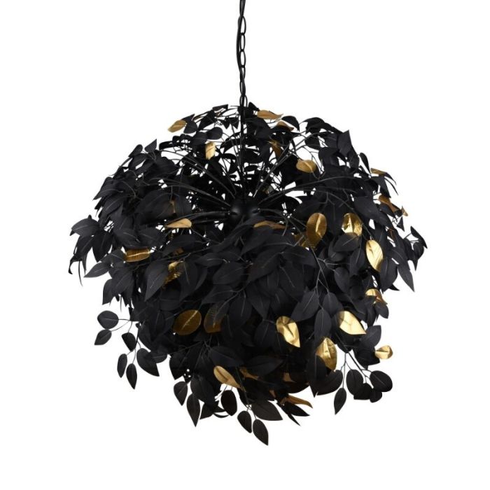 Zwarte hanglamp retro, Urwa