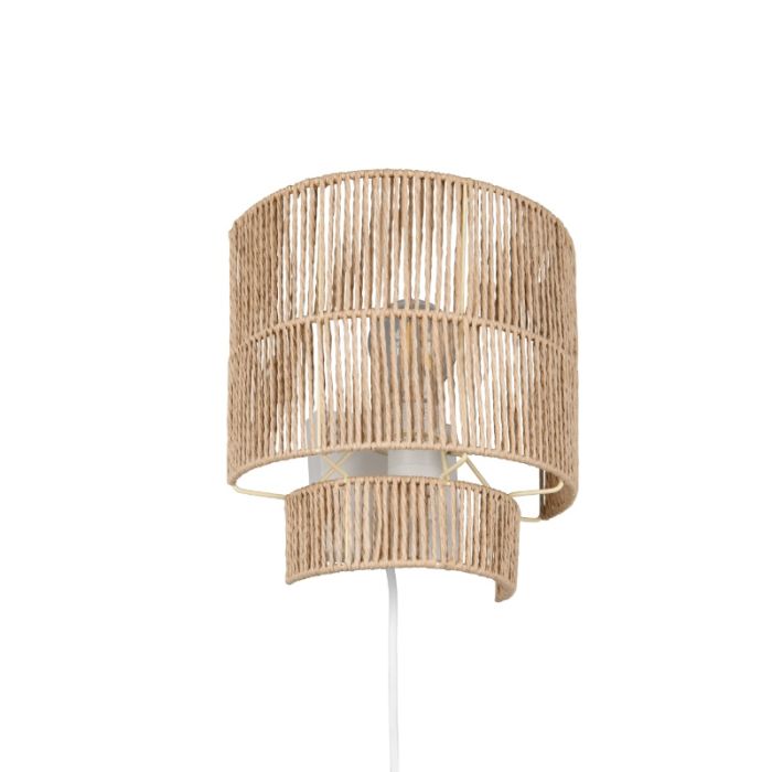 Papieren wandlamp bruin, Ravian