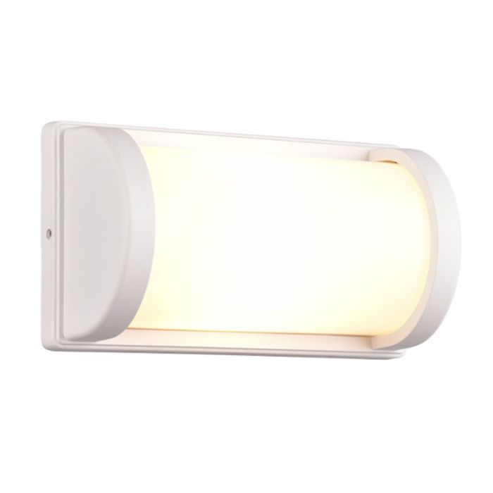 Witte buitenlamp aluminium, Mesut, IP44